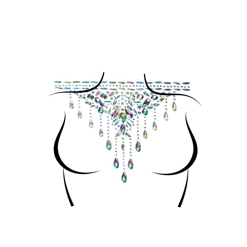 Leg Avenue - Choker Body Jewels Sticker - Multicolours